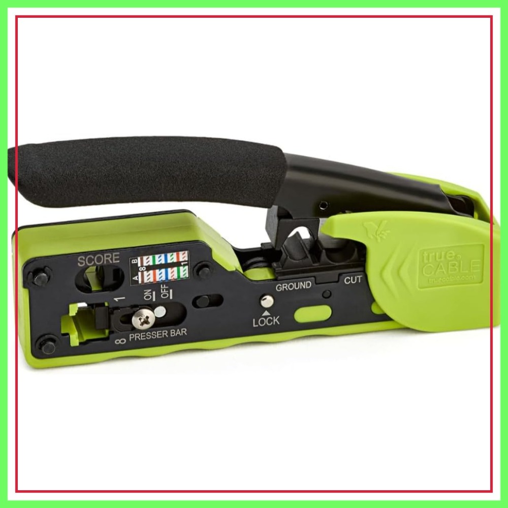 Tools & Workshop Equipment - RJ45 Pass Through Crimp Tool, All-in-One