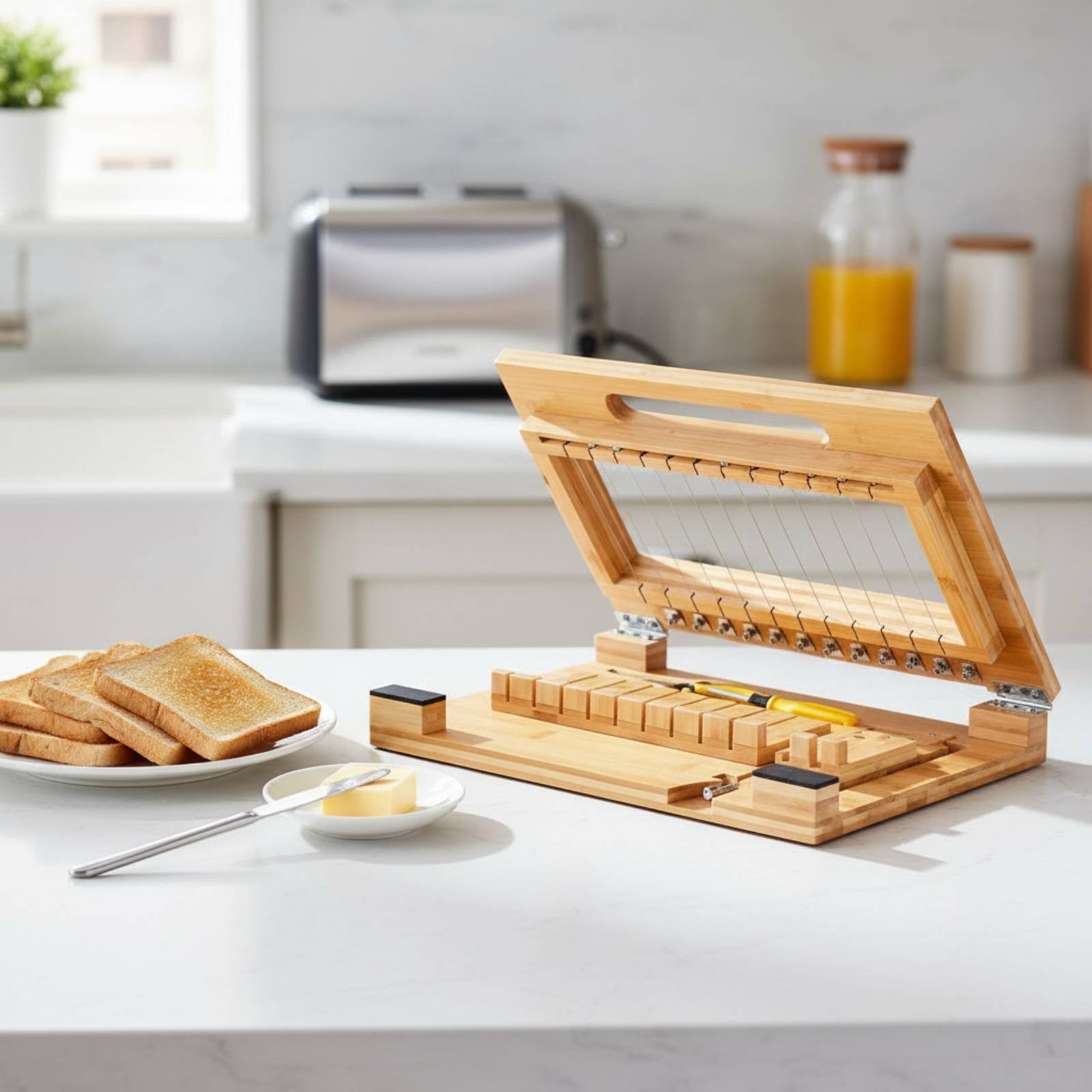 Workshop With Tools - Bamboo Soap Cutter 2-in-1 Design Handmade