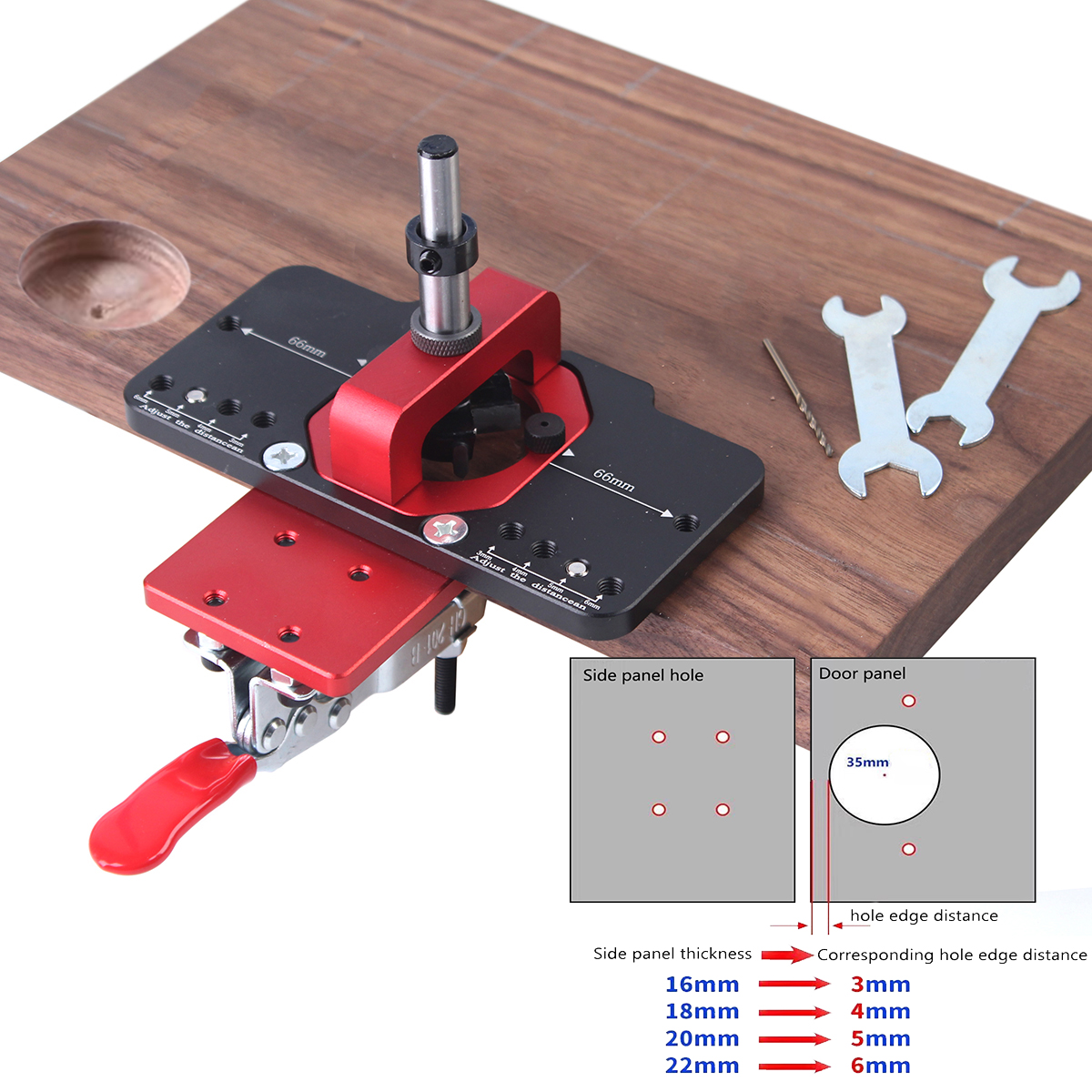 Pocket Hole Jig - 35mm Concealed Door Hinge Jig Accurate