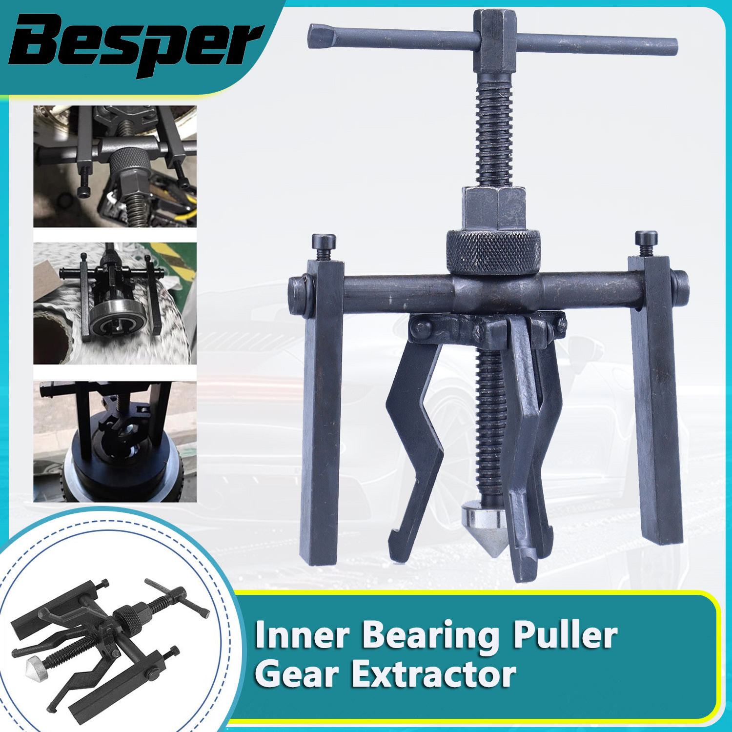 Tools For Motorcycle Workshop - Motorcycle Bearing Puller Tool 3 Jaw