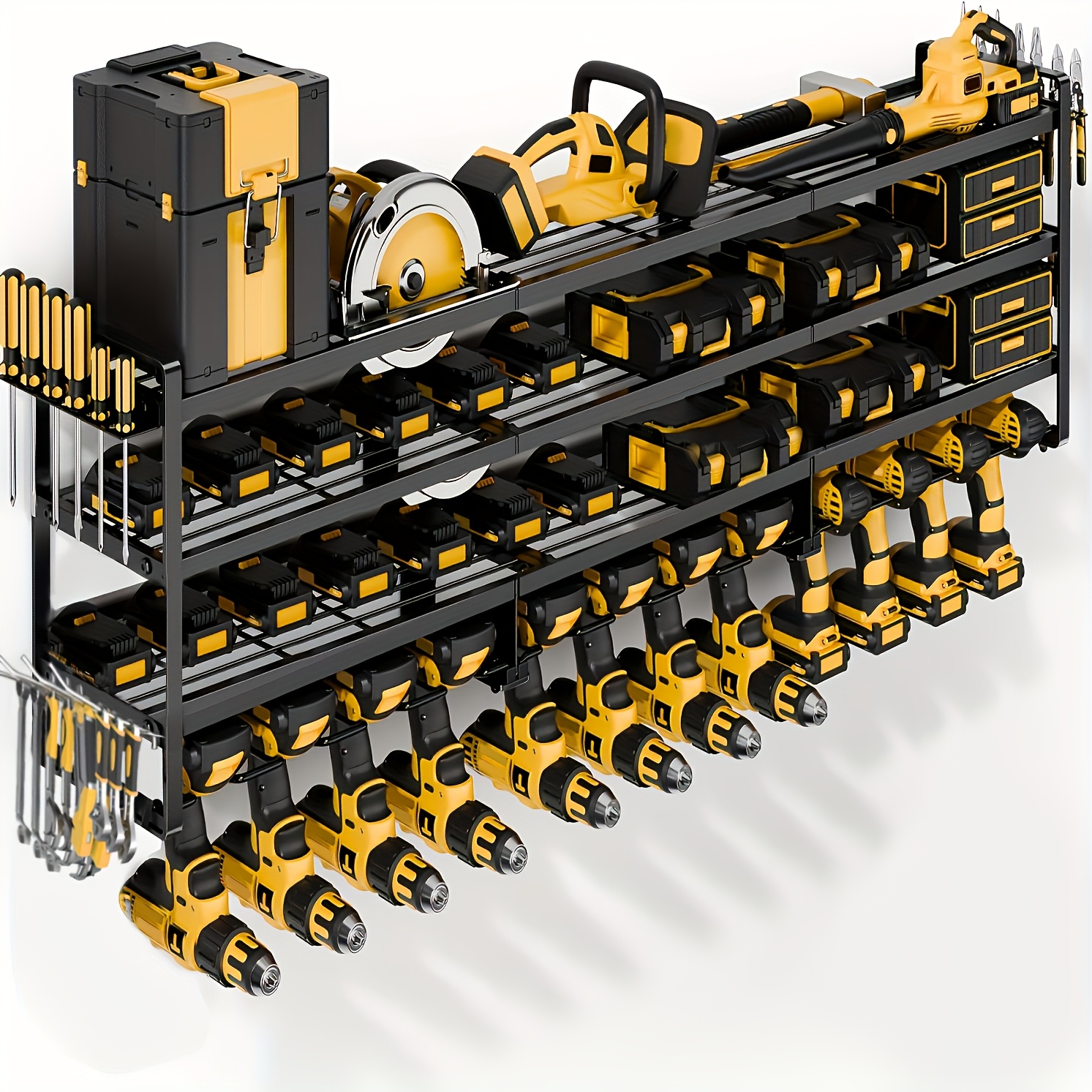 Tools Use In The Workshop - Large Power Tool Organizer Wall Mount,