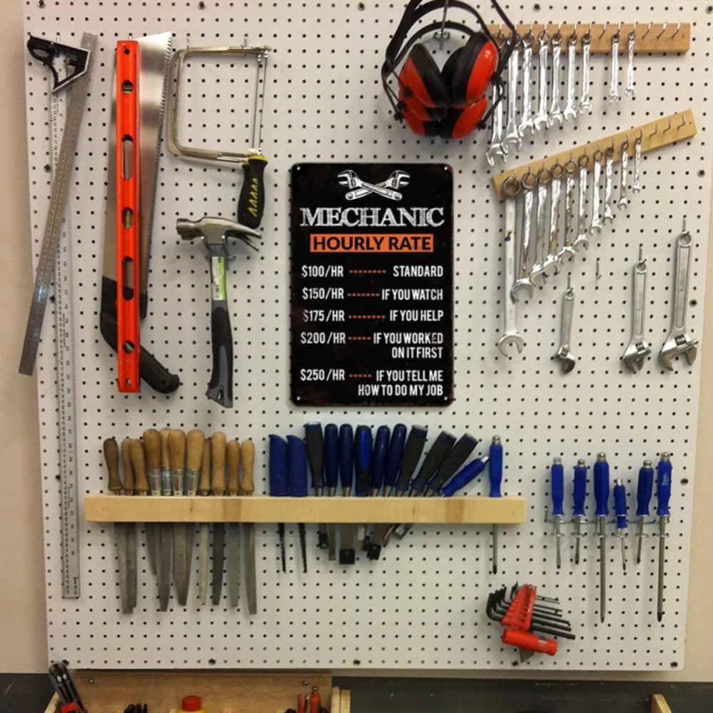 Vintage Mechanic Hour Rate Sig - Workshop Tools Hours บทวิจารณ์และราคา