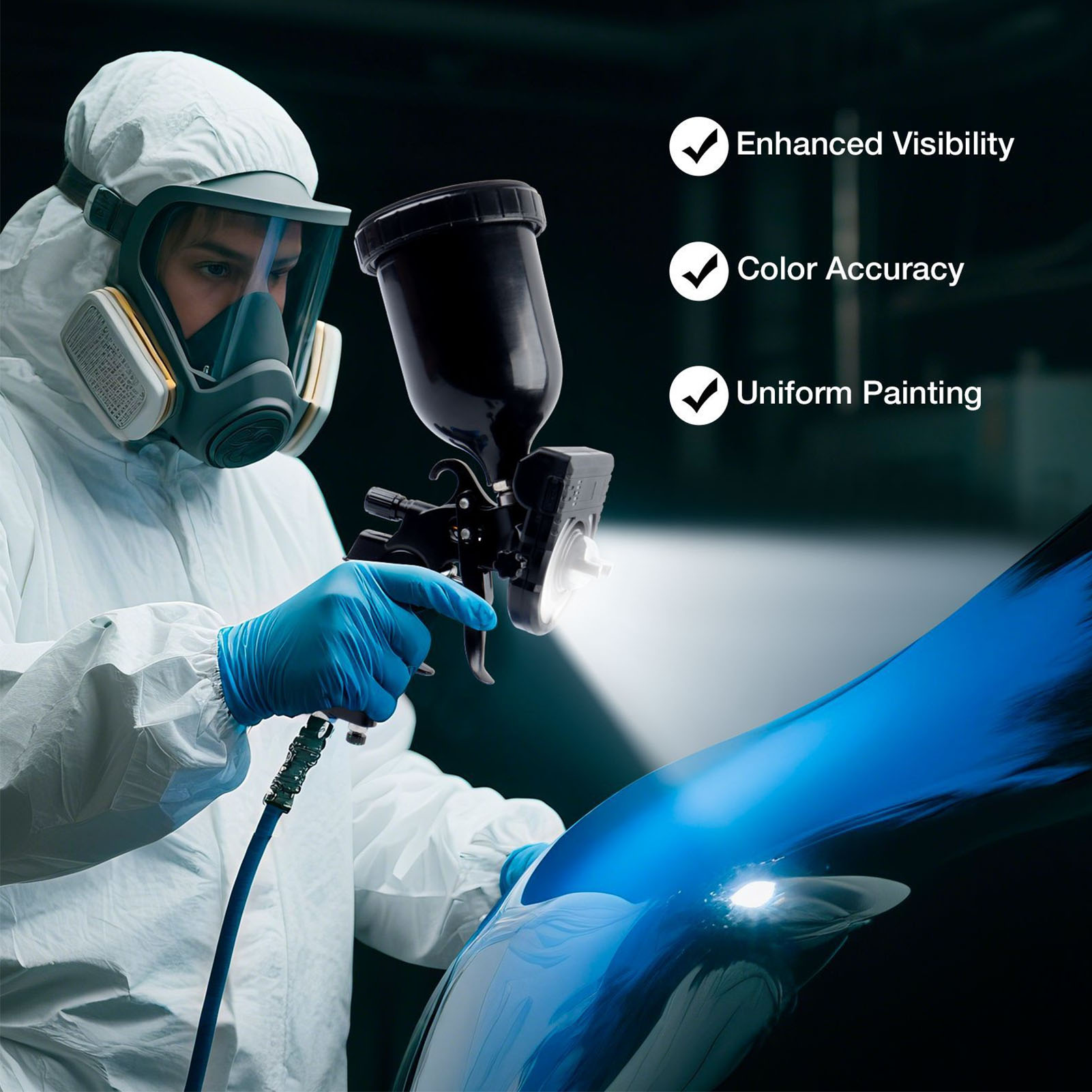 New Spray Gun Light, 5 Adjusta - Workshop Tools Hours บทวิจารณ์และราคา