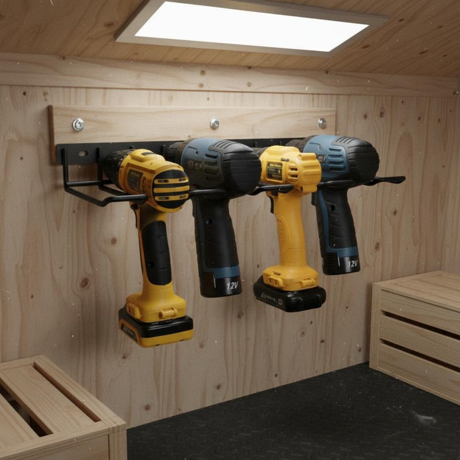 Wall Mount Drill Holder Easy I - Workshop With Tools บทวิจารณ์และราคา