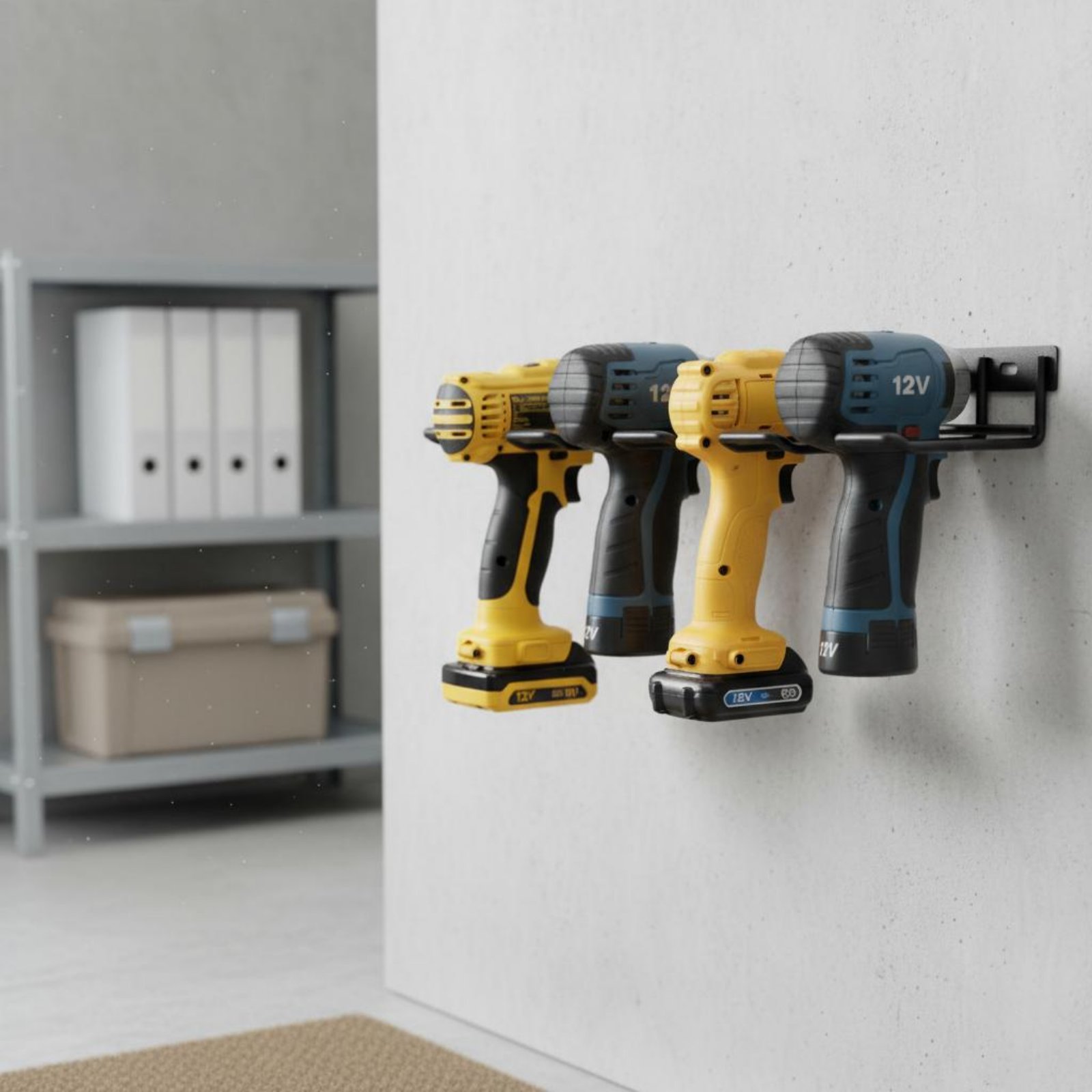 Wall Mount Drill Holder Easy I - Workshop With Tools บทวิจารณ์และราคา