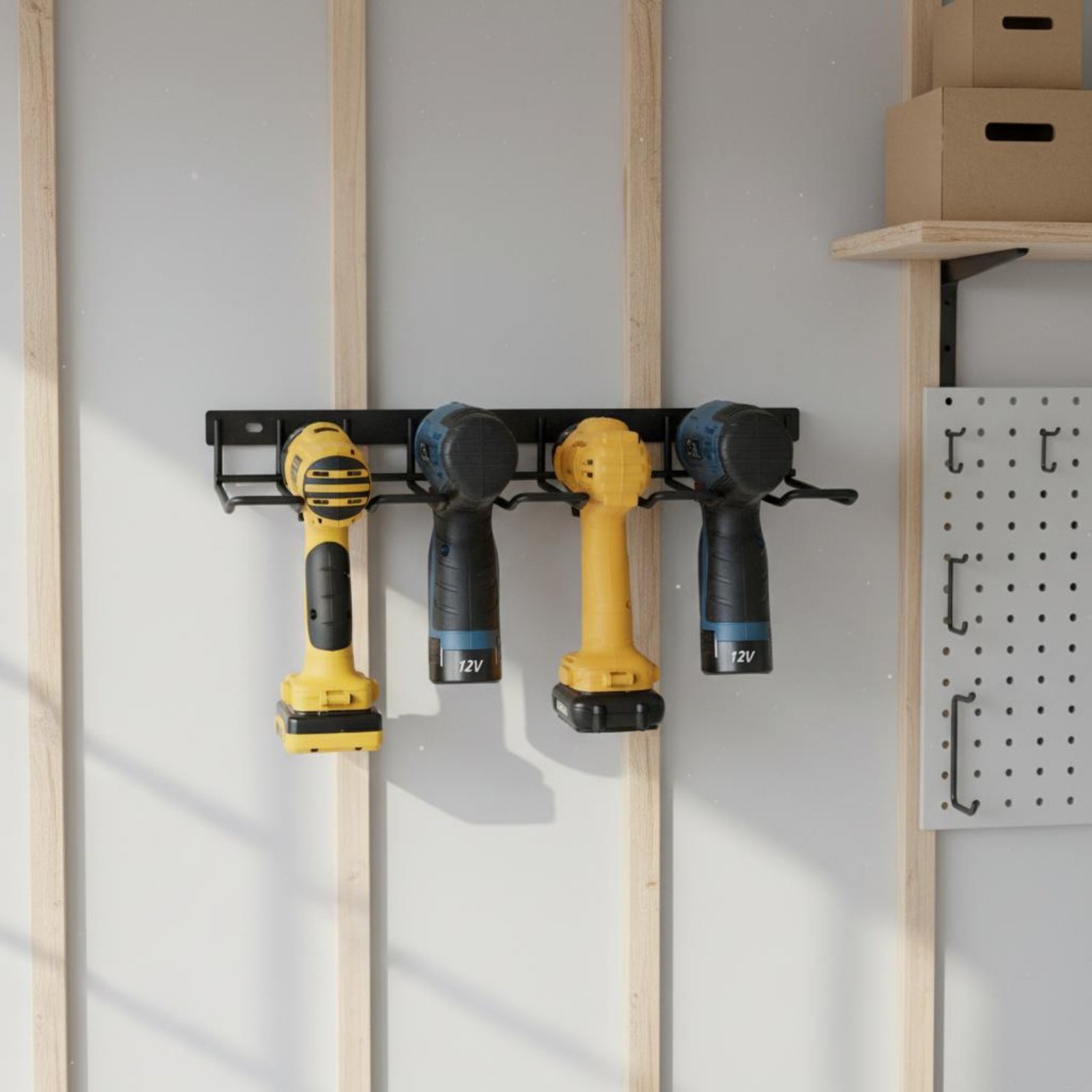 Wall Mount Drill Holder Easy I - Workshop With Tools บทวิจารณ์และราคา