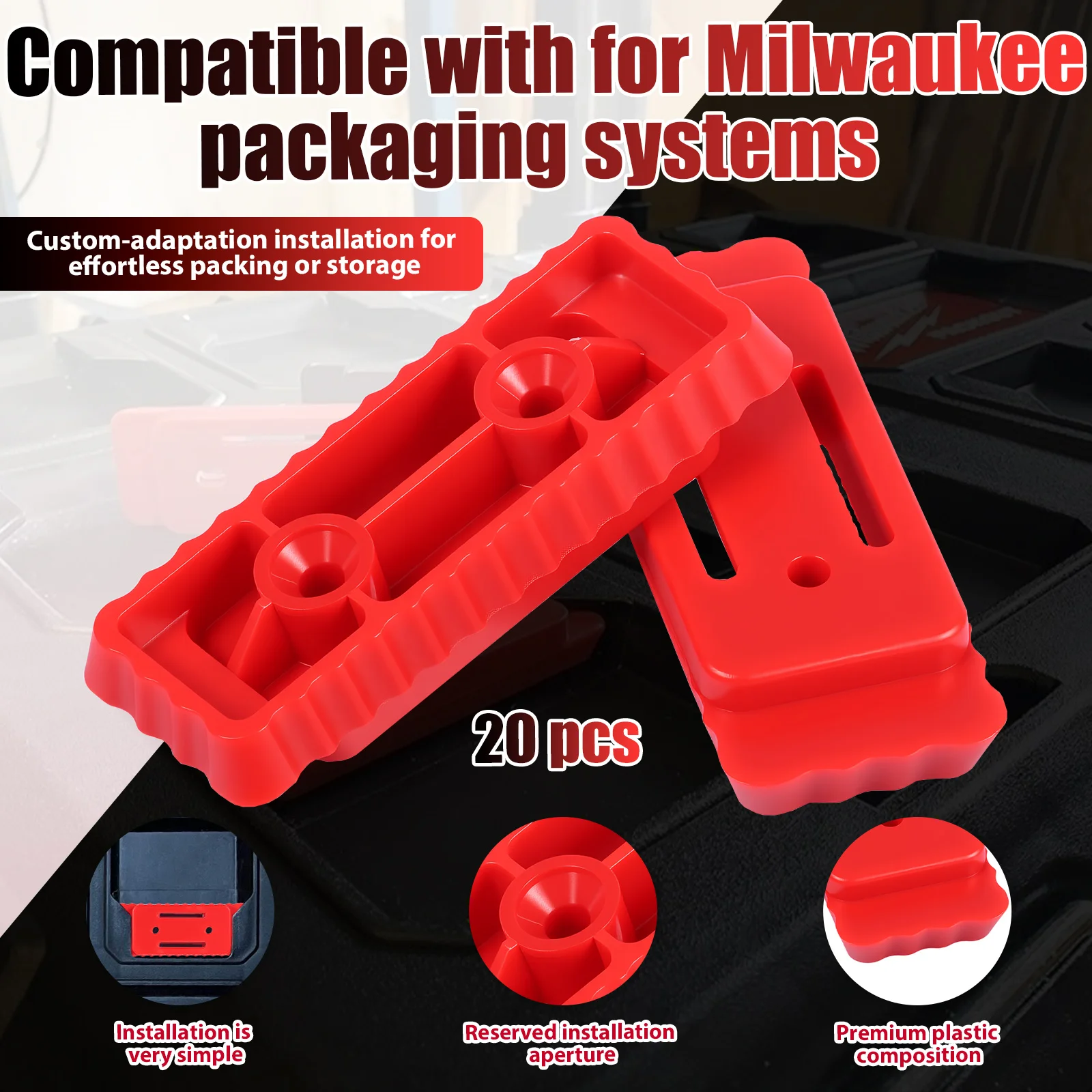20pcs Mounting Feet for Milwau - Workshop Electric Tools บทวิจารณ์และราคา