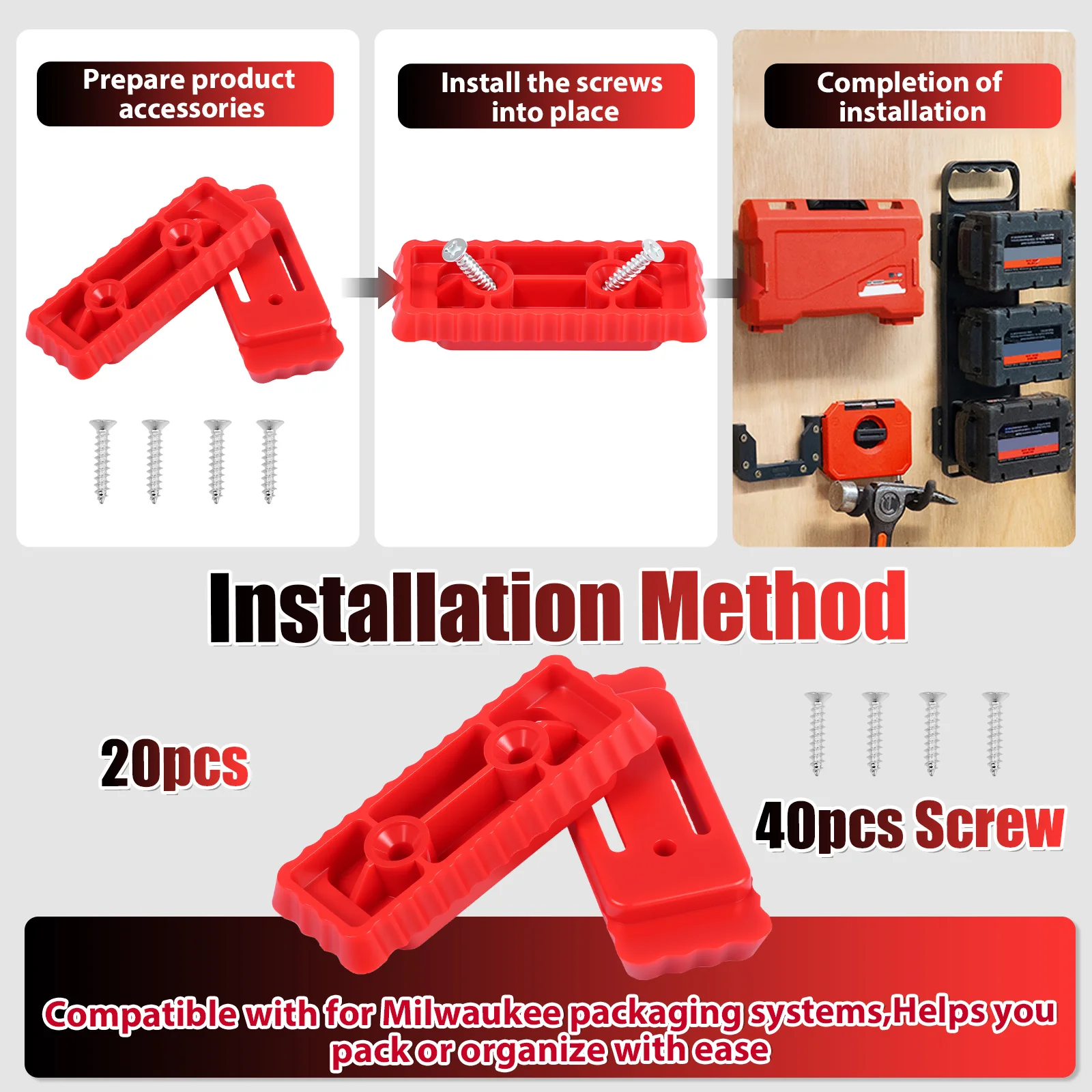 20pcs Mounting Feet for Milwau - Workshop Electric Tools บทวิจารณ์และราคา