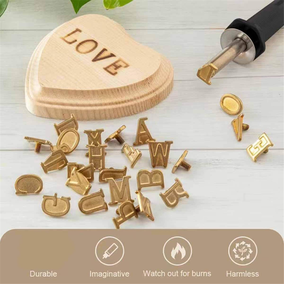New Wood Burner with Letters S - Chisel Set Wood บทวิจารณ์และราคา