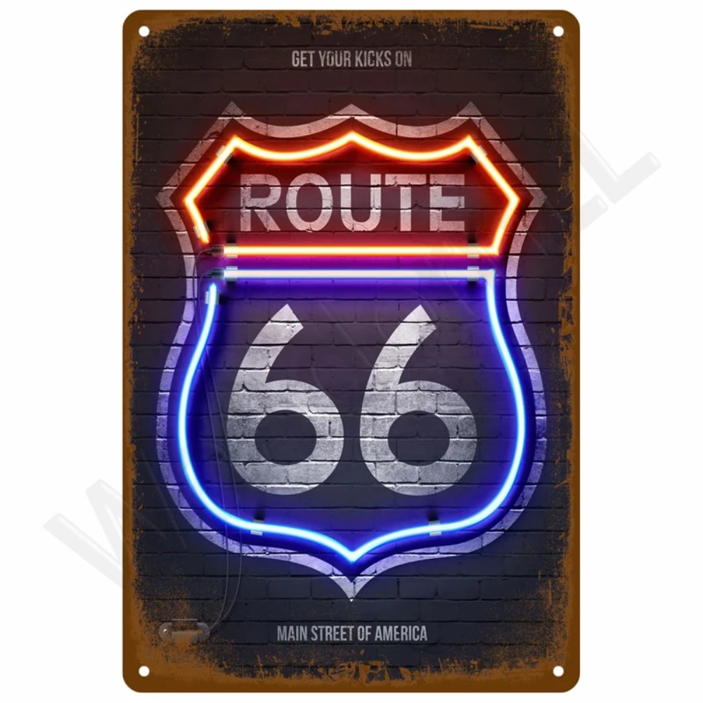 Vintage Retro Tin Signs Set -  - Tools For Motorcycle Workshop บทวิจารณ์และราคา