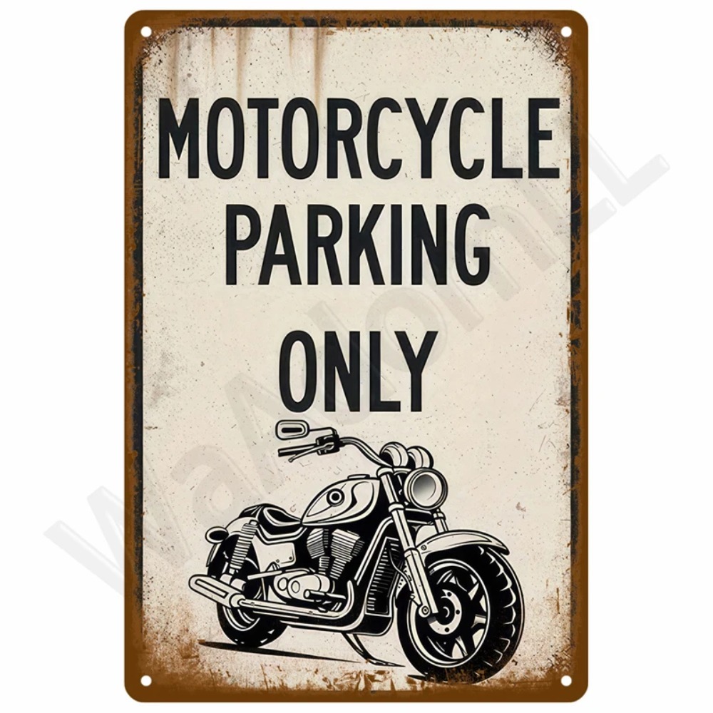 Vintage Retro Tin Signs Set -  - Tools For Motorcycle Workshop บทวิจารณ์และราคา