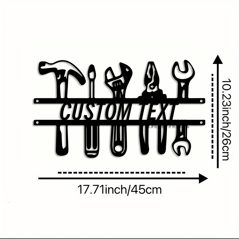 DIY Industrial Style Iron Wall - Workshop Tools And Names บทวิจารณ์และราคา