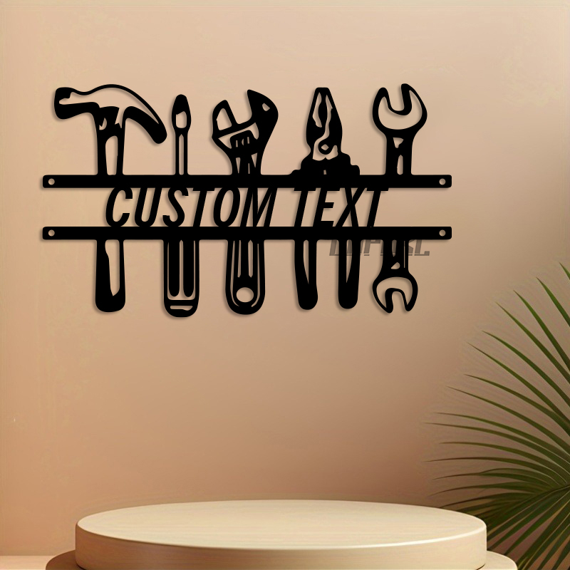 DIY Industrial Style Iron Wall - Workshop Tools And Names บทวิจารณ์และราคา