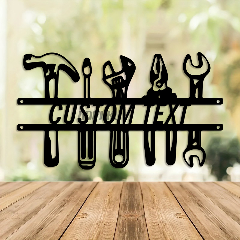 DIY Industrial Style Iron Wall - Workshop Tools And Names บทวิจารณ์และราคา