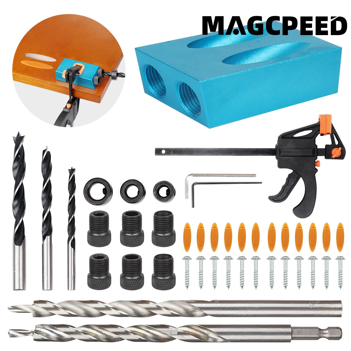 15 Degree Angle Locator Diagon - Pocket Hole Jig บทวิจารณ์และราคา