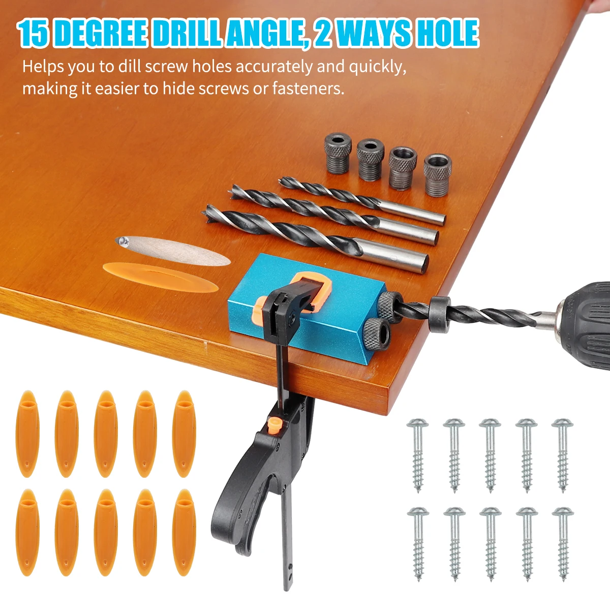 15 Degree Angle Locator Diagon - Pocket Hole Jig บทวิจารณ์และราคา