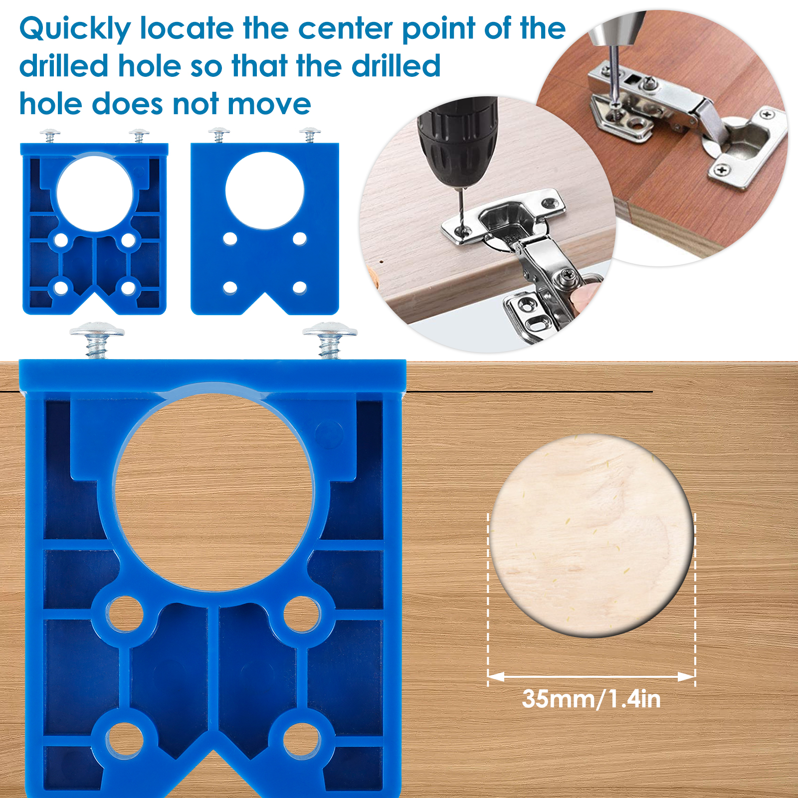 35mm Hinge Boring Bit Hole Jig - Pocket Hole Jig บทวิจารณ์และราคา
