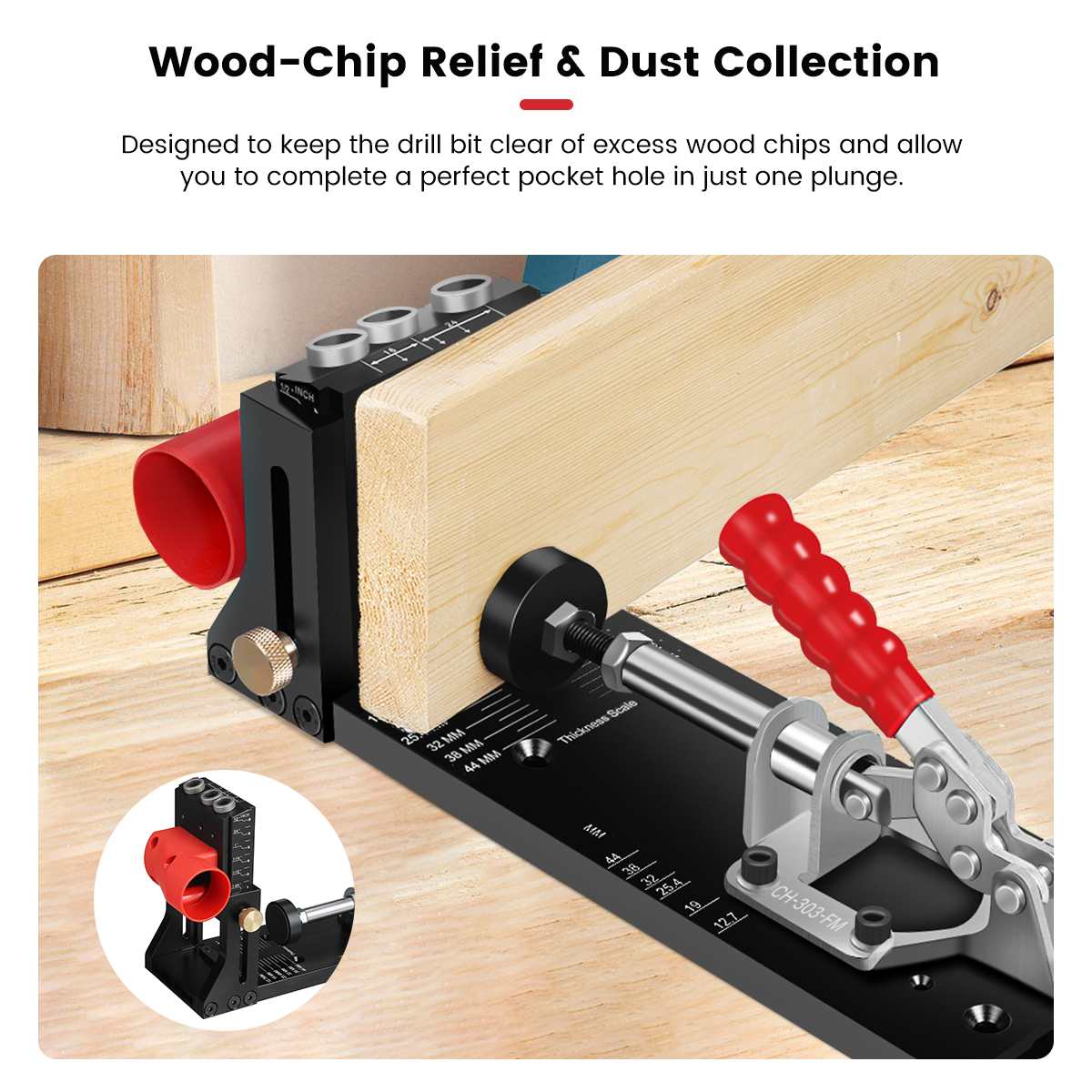 ENJOYWOOD XK4 Woodworking Incl - Pocket Hole Jig บทวิจารณ์และราคา