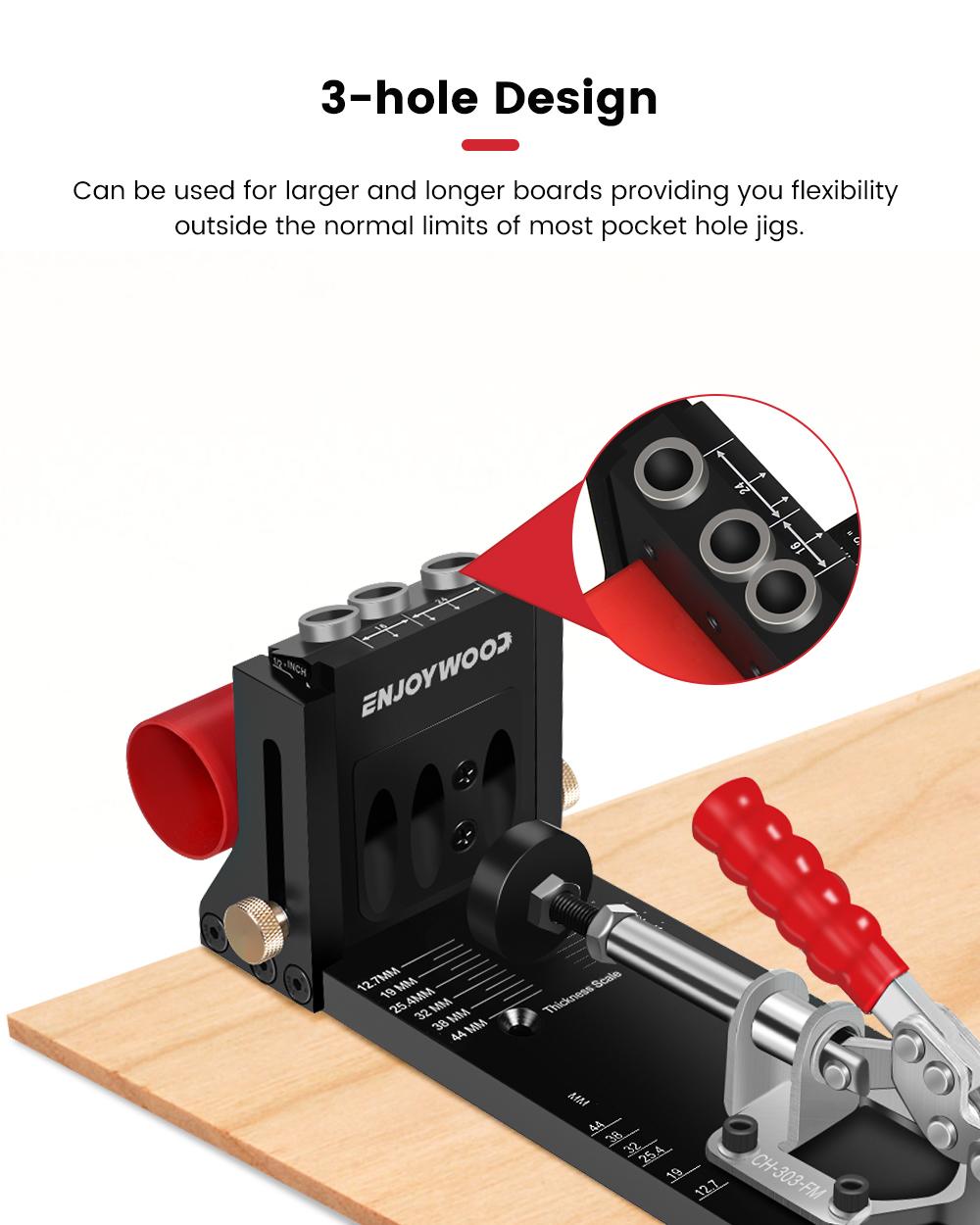 ENJOYWOOD XK4 Woodworking Incl - Pocket Hole Jig บทวิจารณ์และราคา
