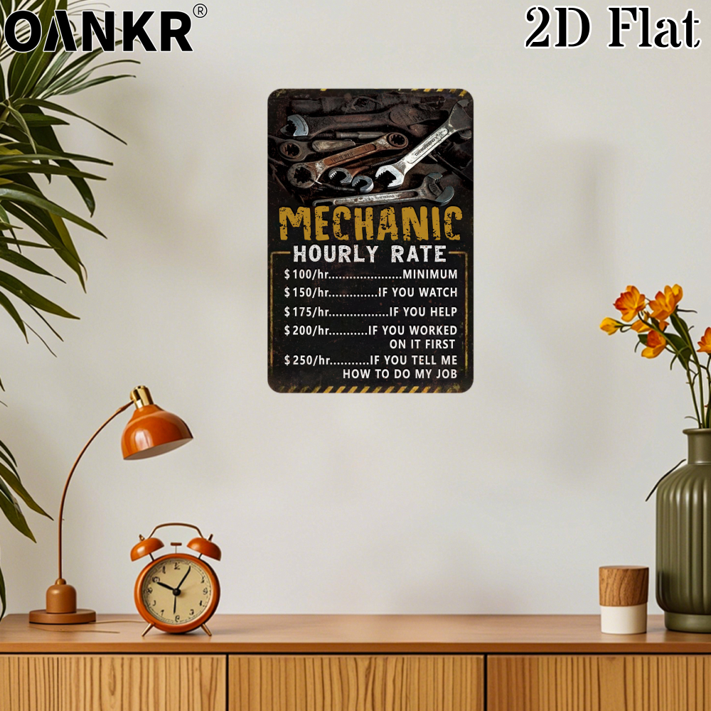 Vintage Garage Metal Tin Sign, - Workshop Tools Hours บทวิจารณ์และราคา