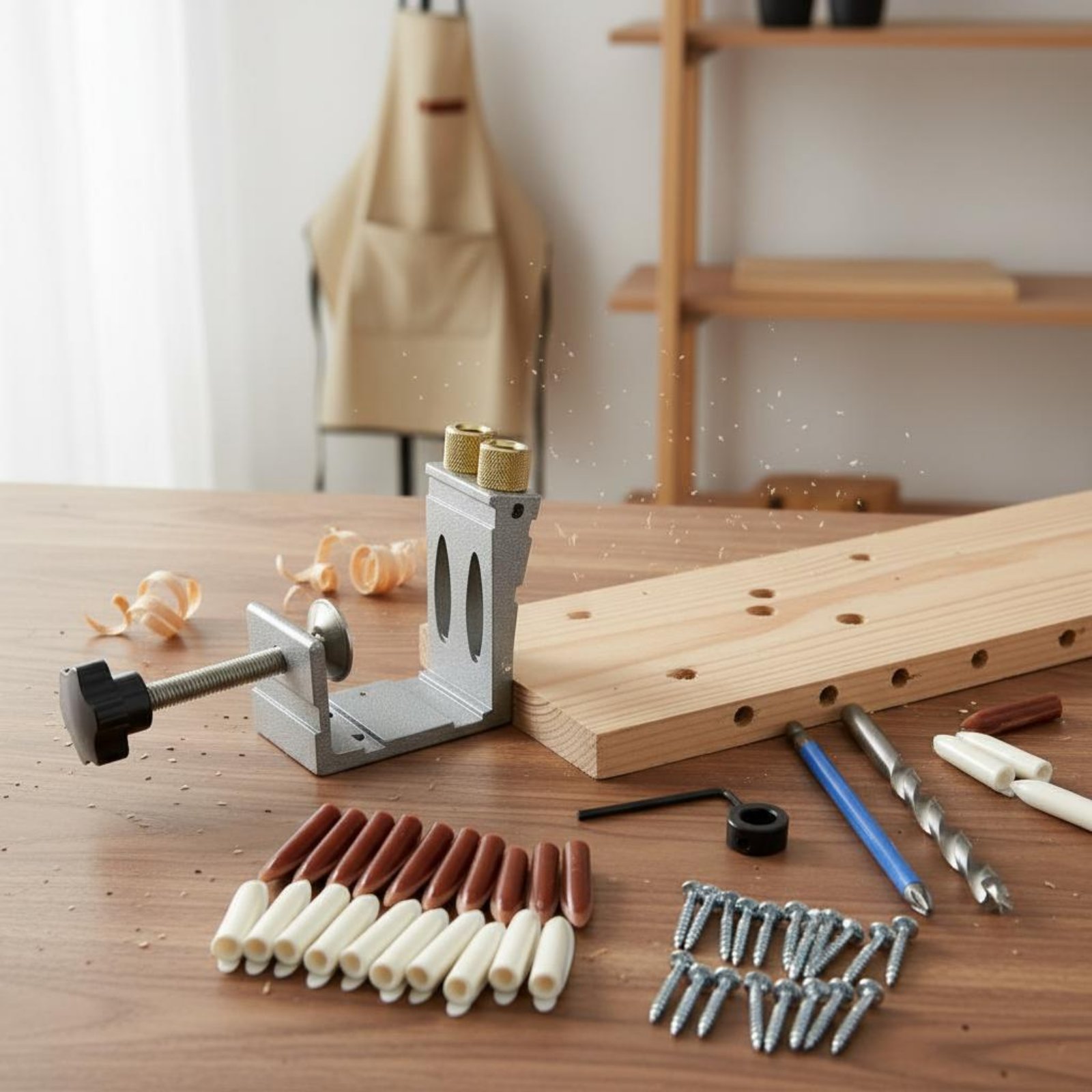 47 Pieces Angled Hole Drilling - Pocket Hole Jig บทวิจารณ์และราคา