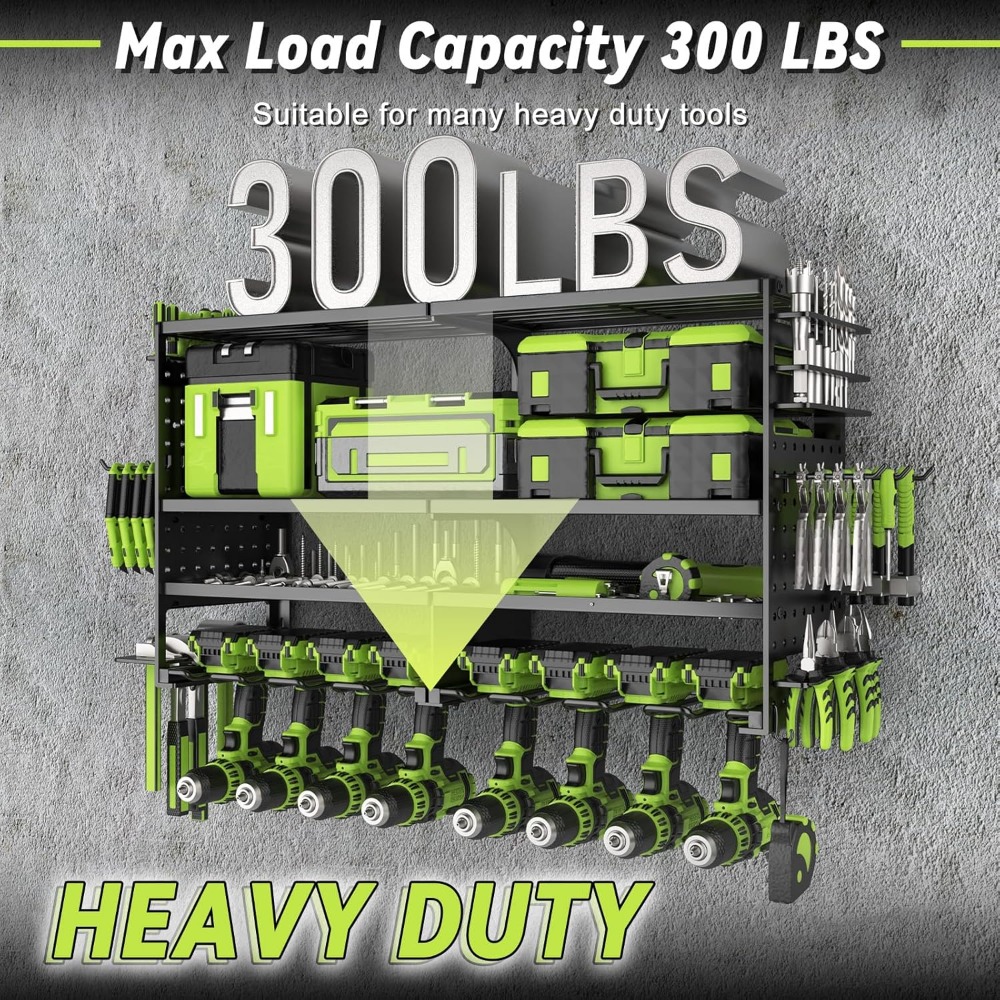 Heavy Duty 4 Tier 8 Slot Wall  - Workshop Tools Wall บทวิจารณ์และราคา