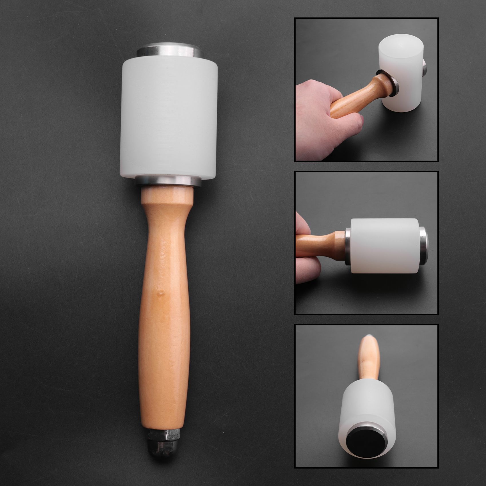 A84X-2 Pcs Leather Carving Ham - Mallet Wood Carving บทวิจารณ์และราคา