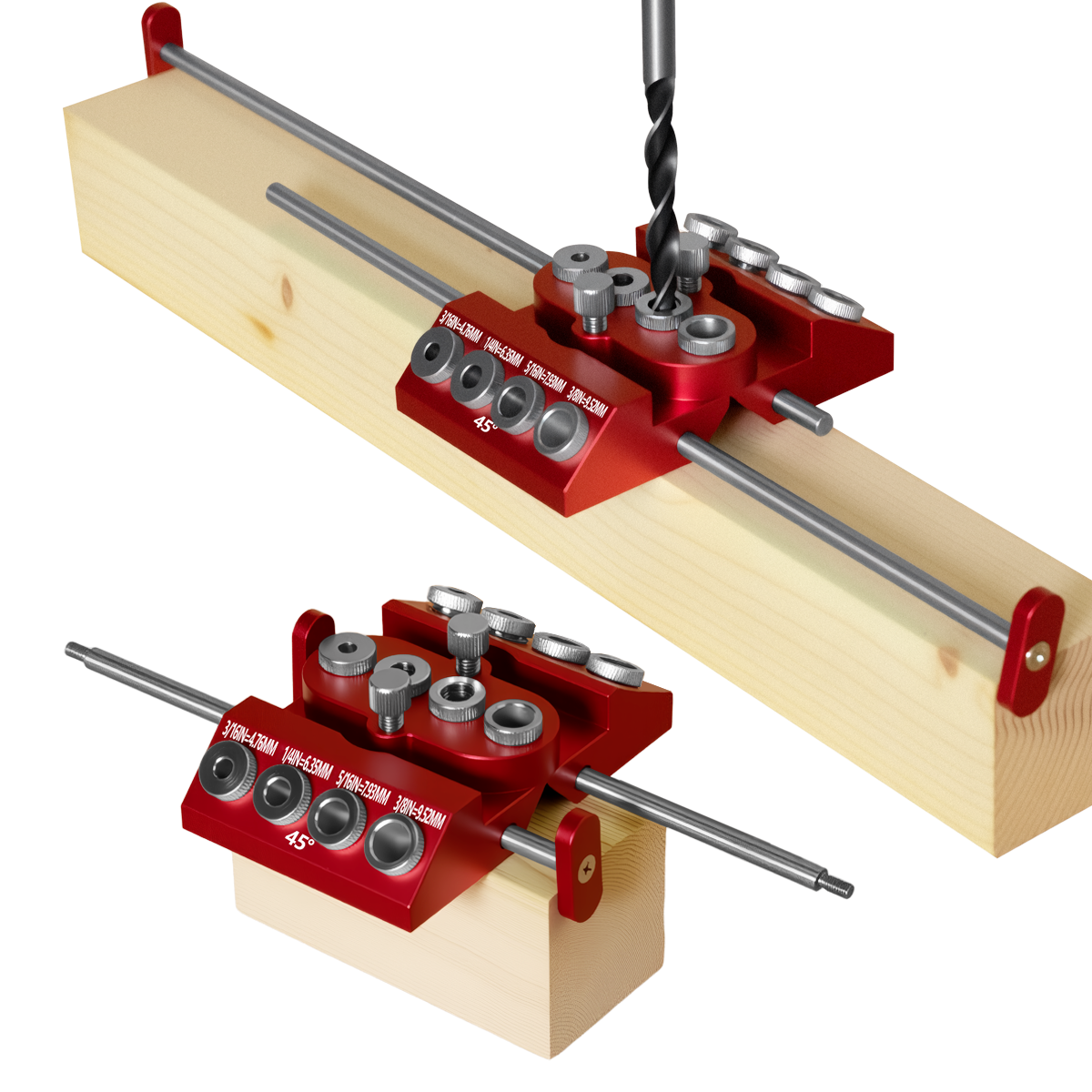 30°/45°/90° Aluminum Pocket Ho - Pocket Hole Jig บทวิจารณ์และราคา