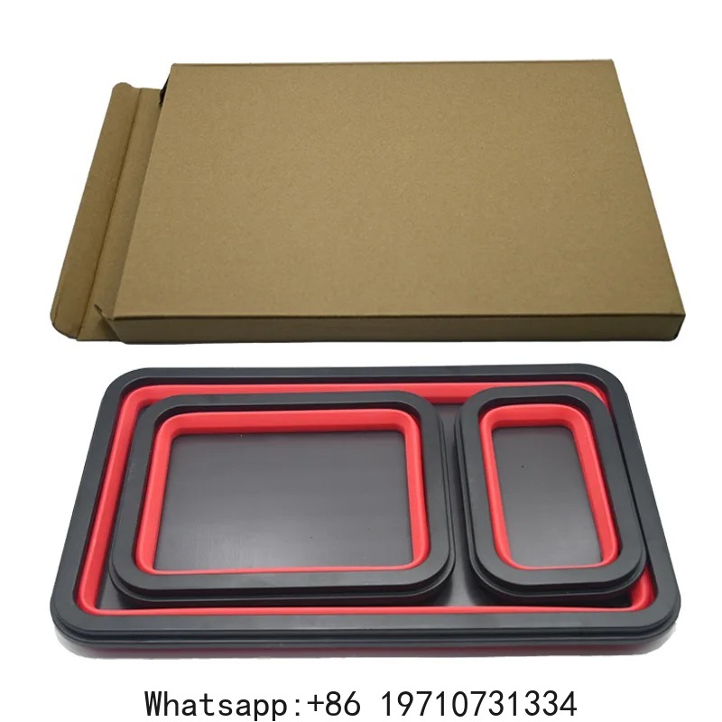 3Pcs Collapsible  Parts Set 3  - Magnetic Parts Tray บทวิจารณ์และราคา
