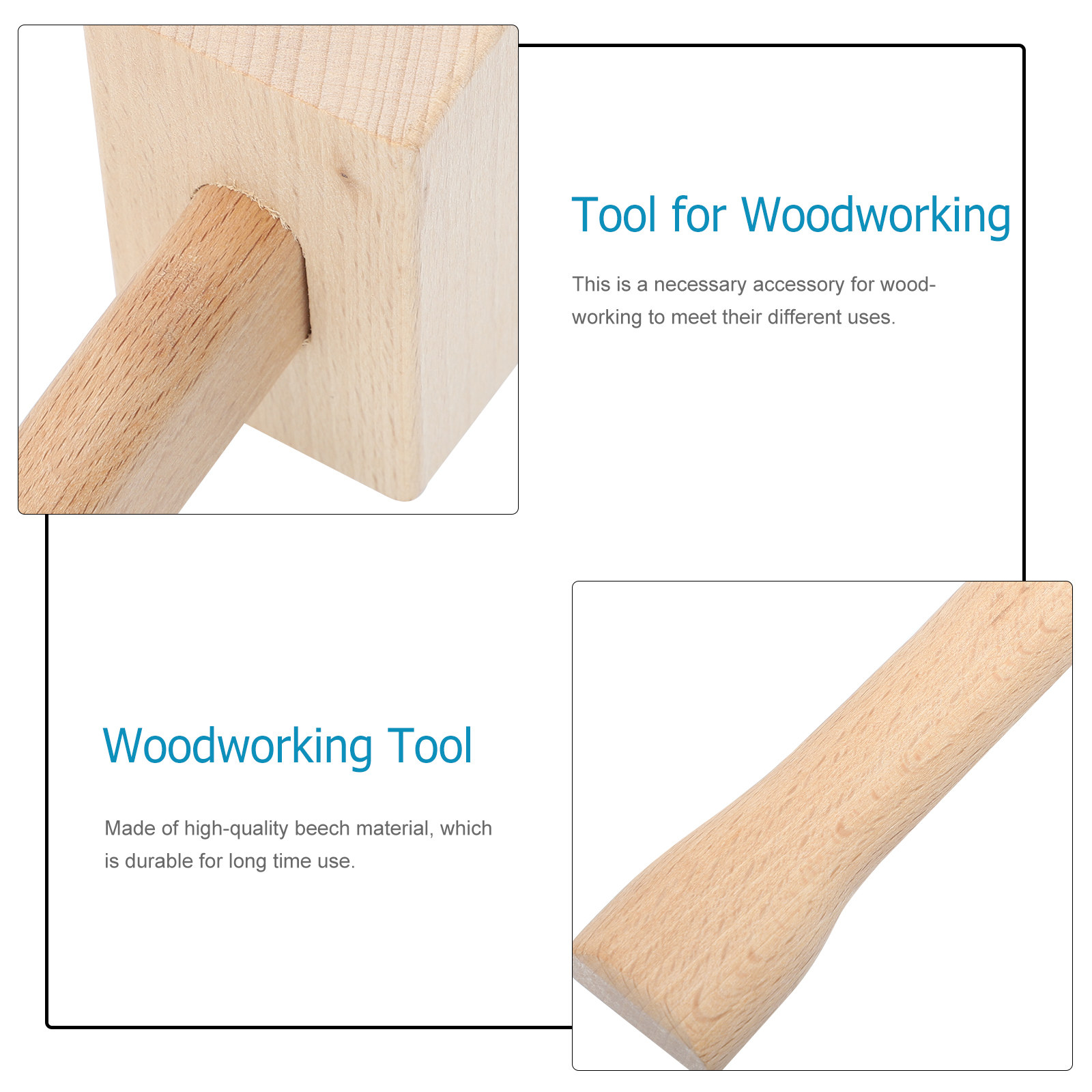 Beech Carpenter Hammer Sturdy  - Mallet Wood Carving บทวิจารณ์และราคา