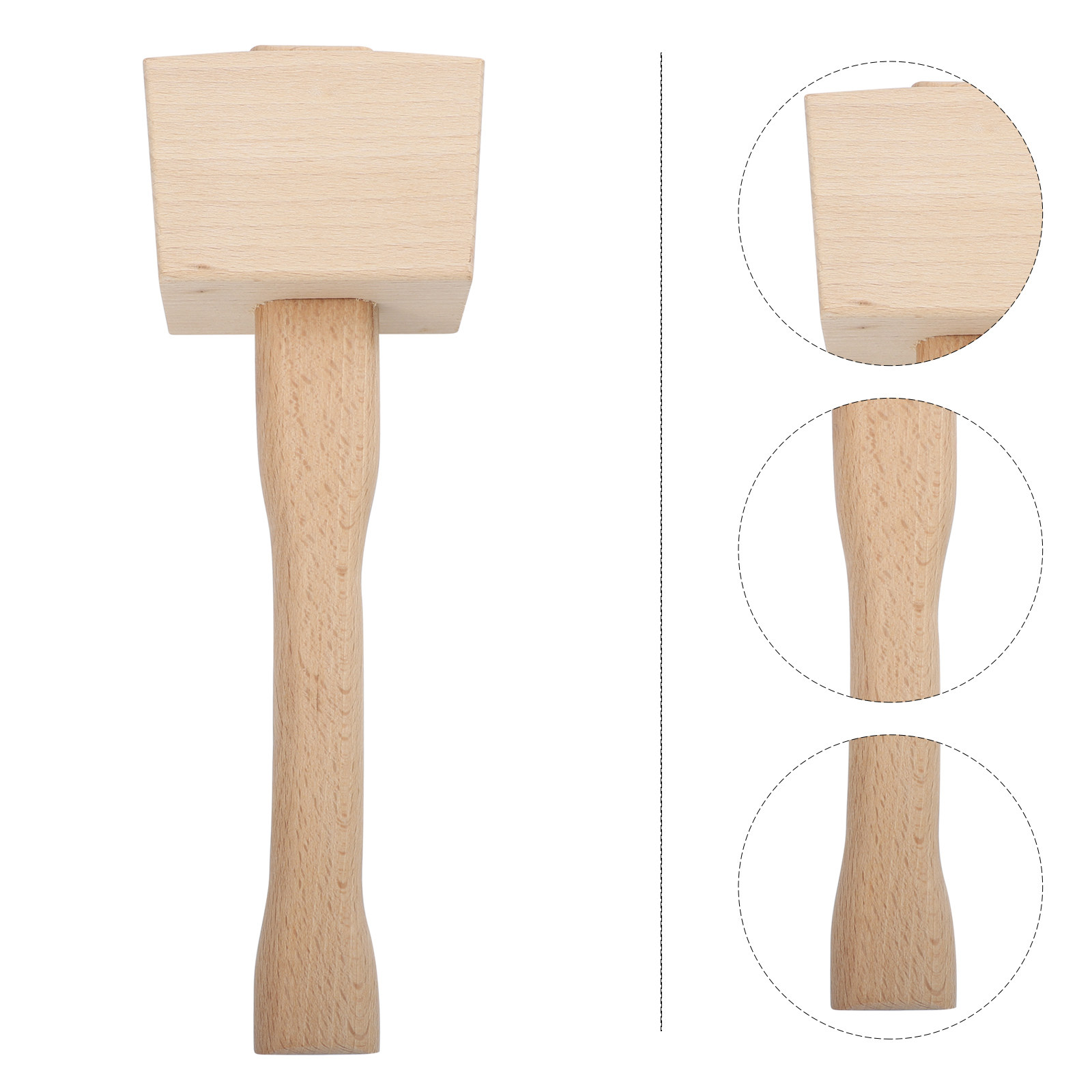Beech Carpenter Hammer Sturdy  - Mallet Wood Carving บทวิจารณ์และราคา