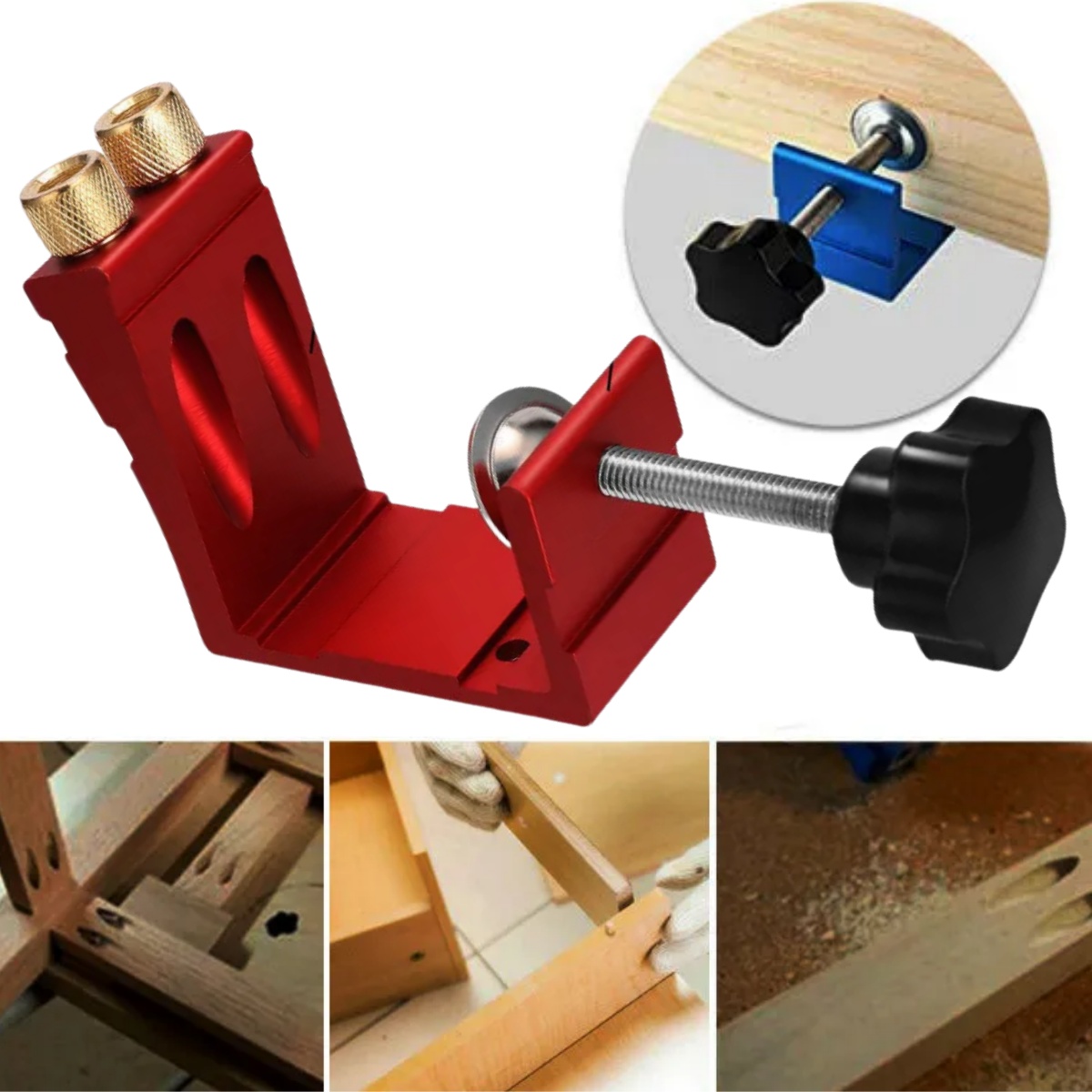 1 Set Pocket Hole Jig for Wood - Pocket Hole Jig บทวิจารณ์และราคา