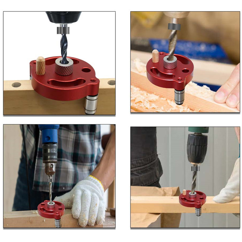 1PC Self-Centering Dowel Jig 3 - Pocket Hole Jig บทวิจารณ์และราคา