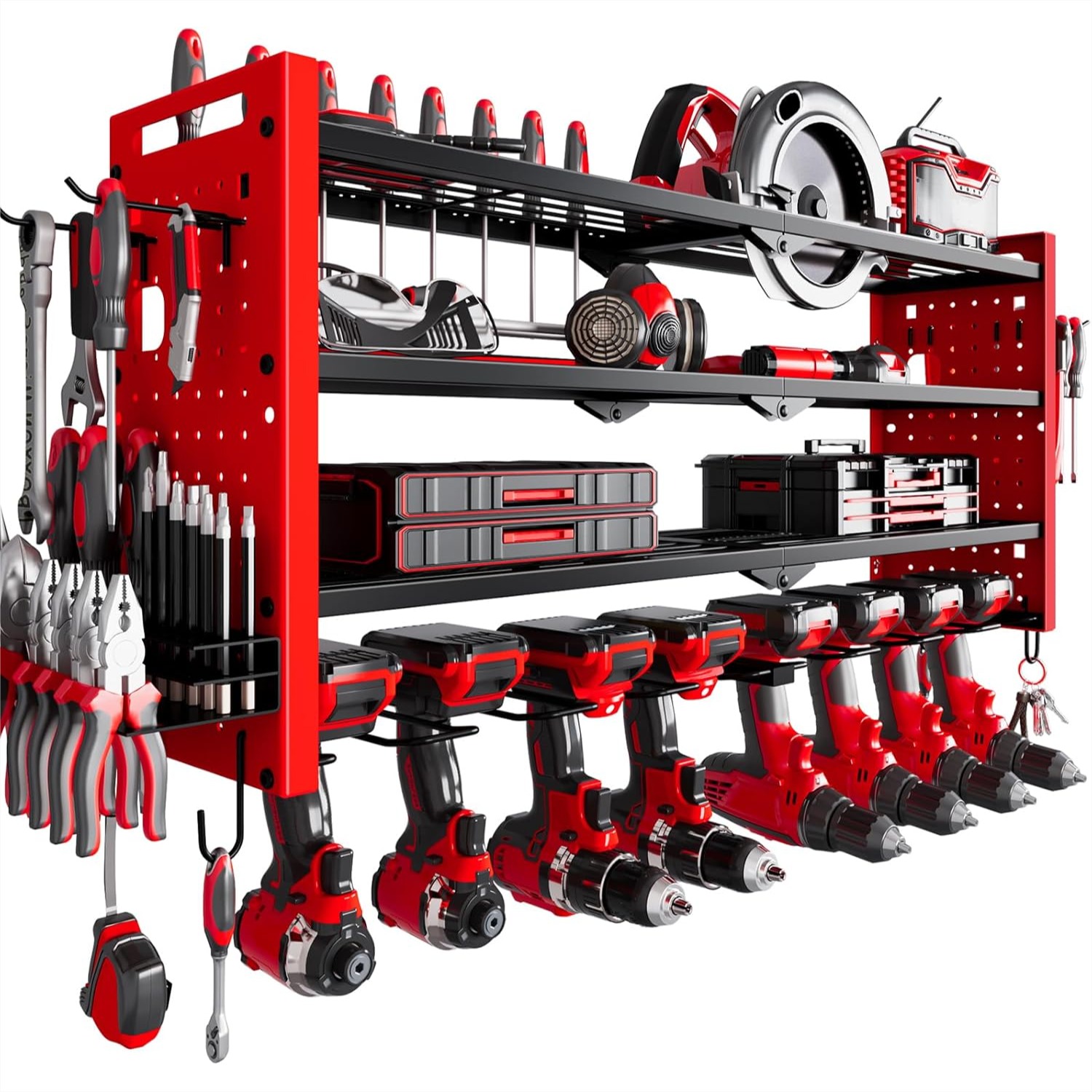 4-Layer Large Capacity Tool Ra - Workshop Tools Wall บทวิจารณ์และราคา