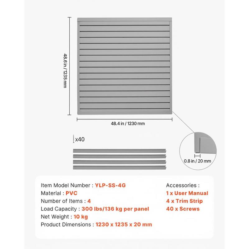 PVC Wall Plank 4 x 4 ft For Ga - Workshop Tools Wall บทวิจารณ์และราคา