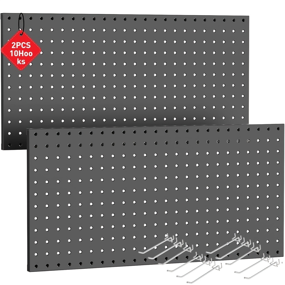 2/4 Pack Metal Pegboard Wall P - Workshop Tools Wall บทวิจารณ์และราคา