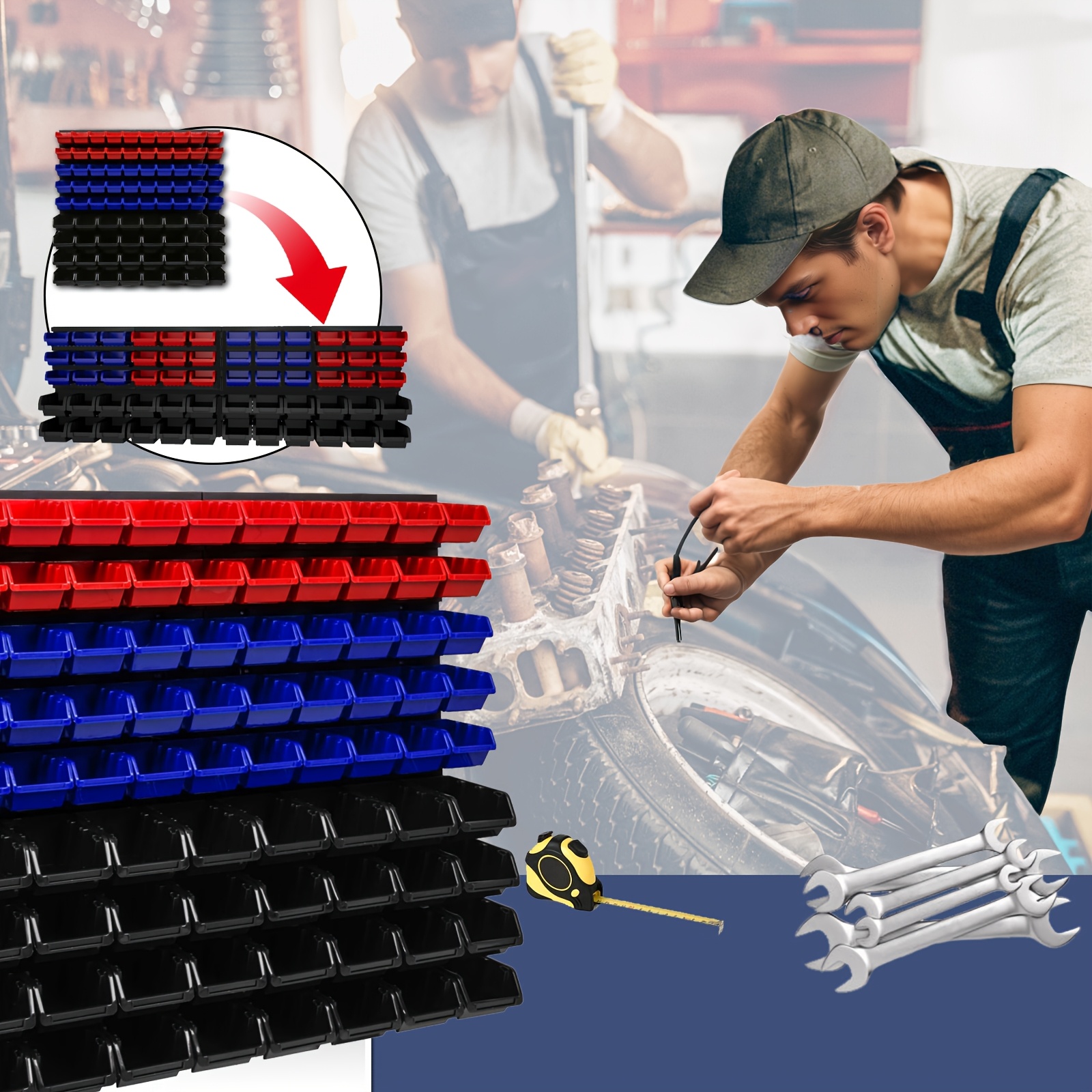 Wall-Mounted Tool Organizer Sy - Workshop Tools Wall บทวิจารณ์และราคา