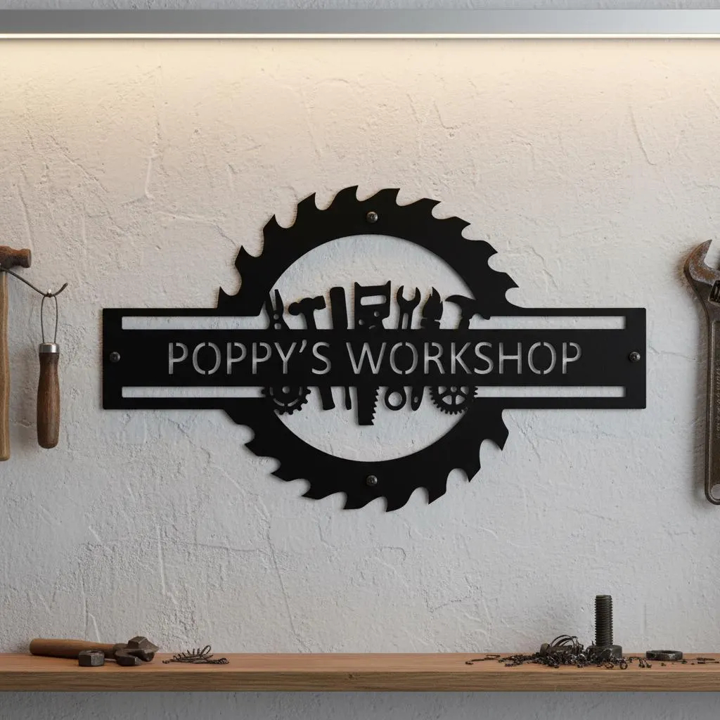 Custom Garage Name Sign,Worksh - Workshop Tools And Names บทวิจารณ์และราคา