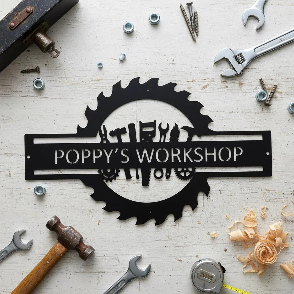 Custom Garage Name Sign,Worksh - Workshop Tools And Names บทวิจารณ์และราคา