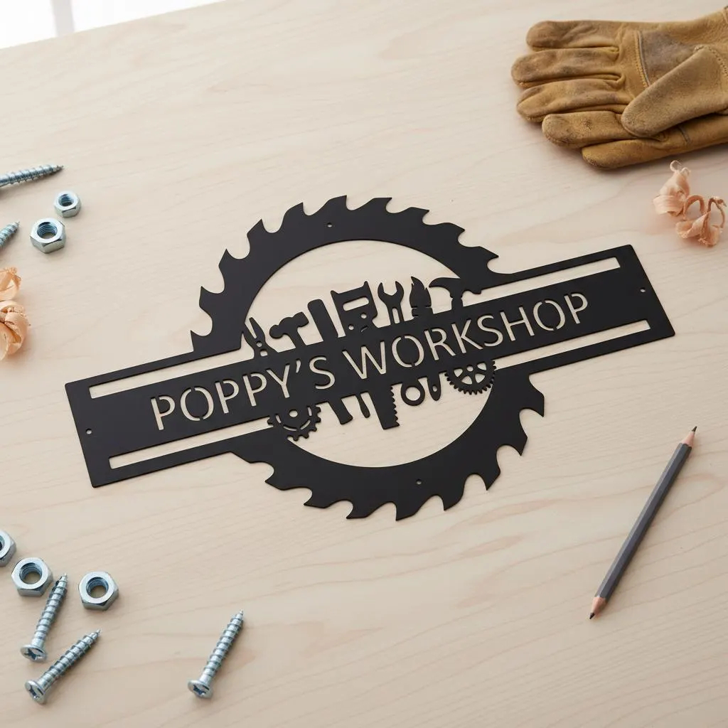 Custom Garage Name Sign,Worksh - Workshop Tools And Names บทวิจารณ์และราคา
