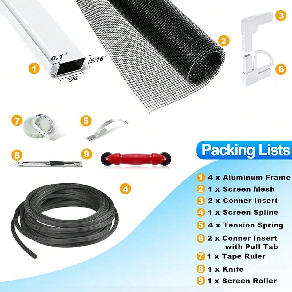 Screen Frame Kit 15inX19in Fib - Tools & Workshop Equipment บทวิจารณ์และราคา