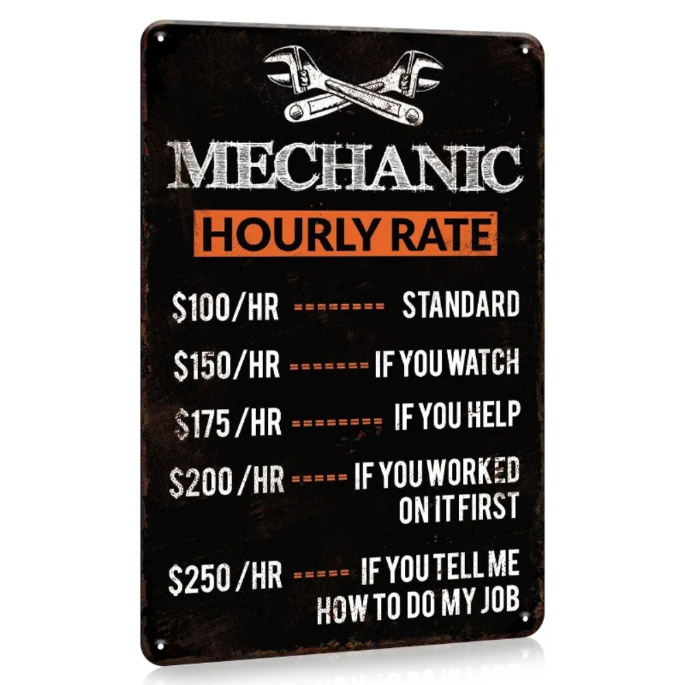 Retro Mechanic Hourly Rate Met - Workshop Tools Hours บทวิจารณ์และราคา