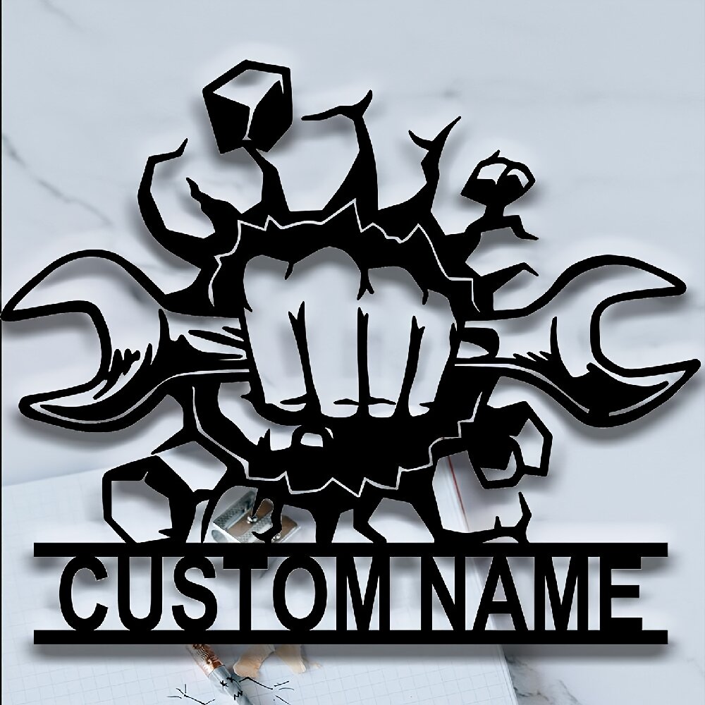 Custom Metal Workshop Wall Sig - Workshop Tools And Names บทวิจารณ์และราคา