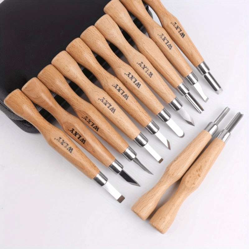 Set Of 12 Professional Wooden  - Chisel Set Wood บทวิจารณ์และราคา