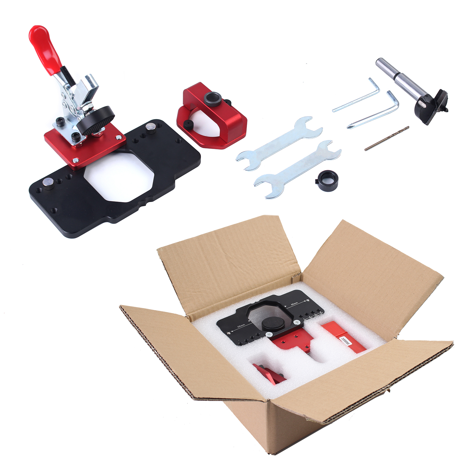 35mm Concealed Door Hinge Jig  - Pocket Hole Jig บทวิจารณ์และราคา
