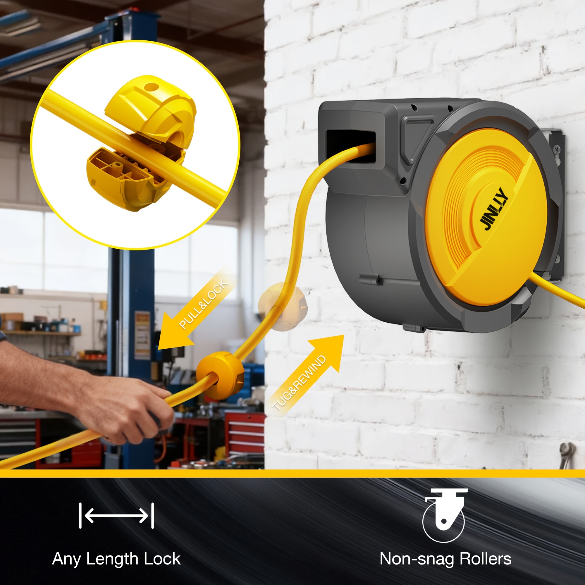 Heavy-Duty Retractable Air Hos - Tools Use In The Workshop บทวิจารณ์และราคา