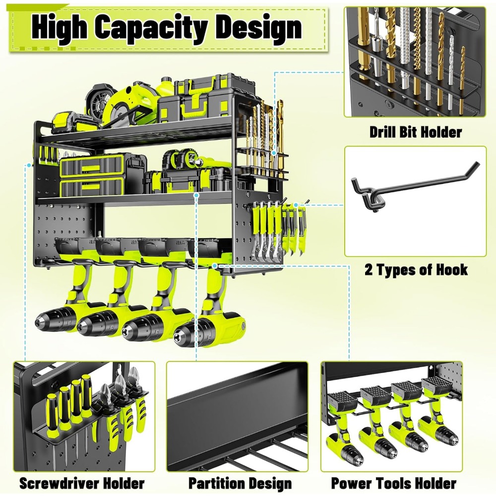 Wall Mount Tool Organizer with - Workshop Tools Wall บทวิจารณ์และราคา