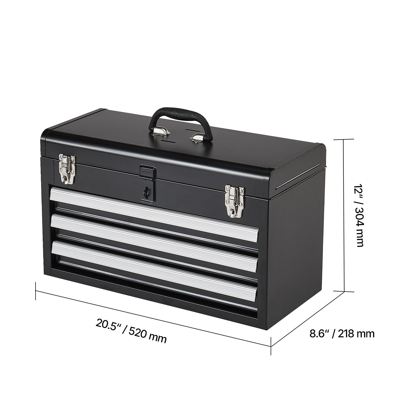 20in 3-Drawer Metal Tool Box B - Workshop Garage Tools Manufacturer บทวิจารณ์และราคา