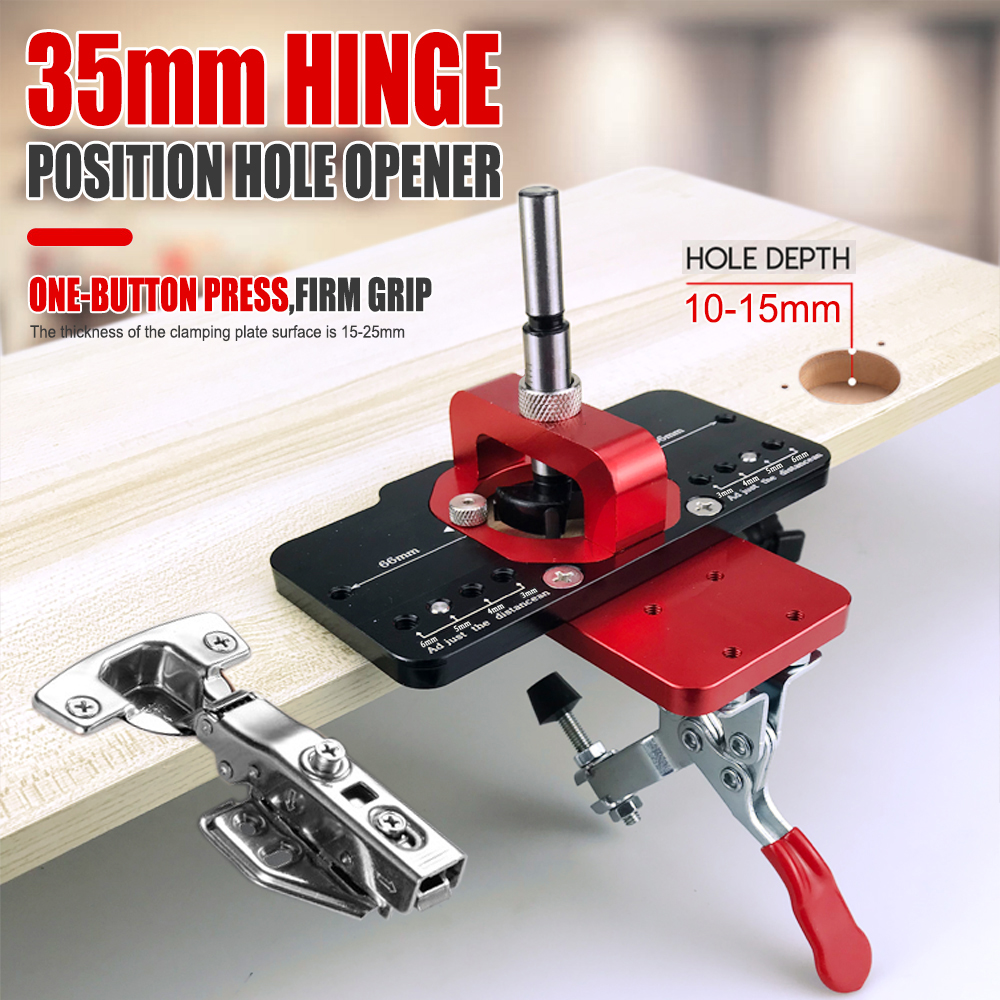 35mm Concealed Door Hinge Jig  - Pocket Hole Jig บทวิจารณ์และราคา