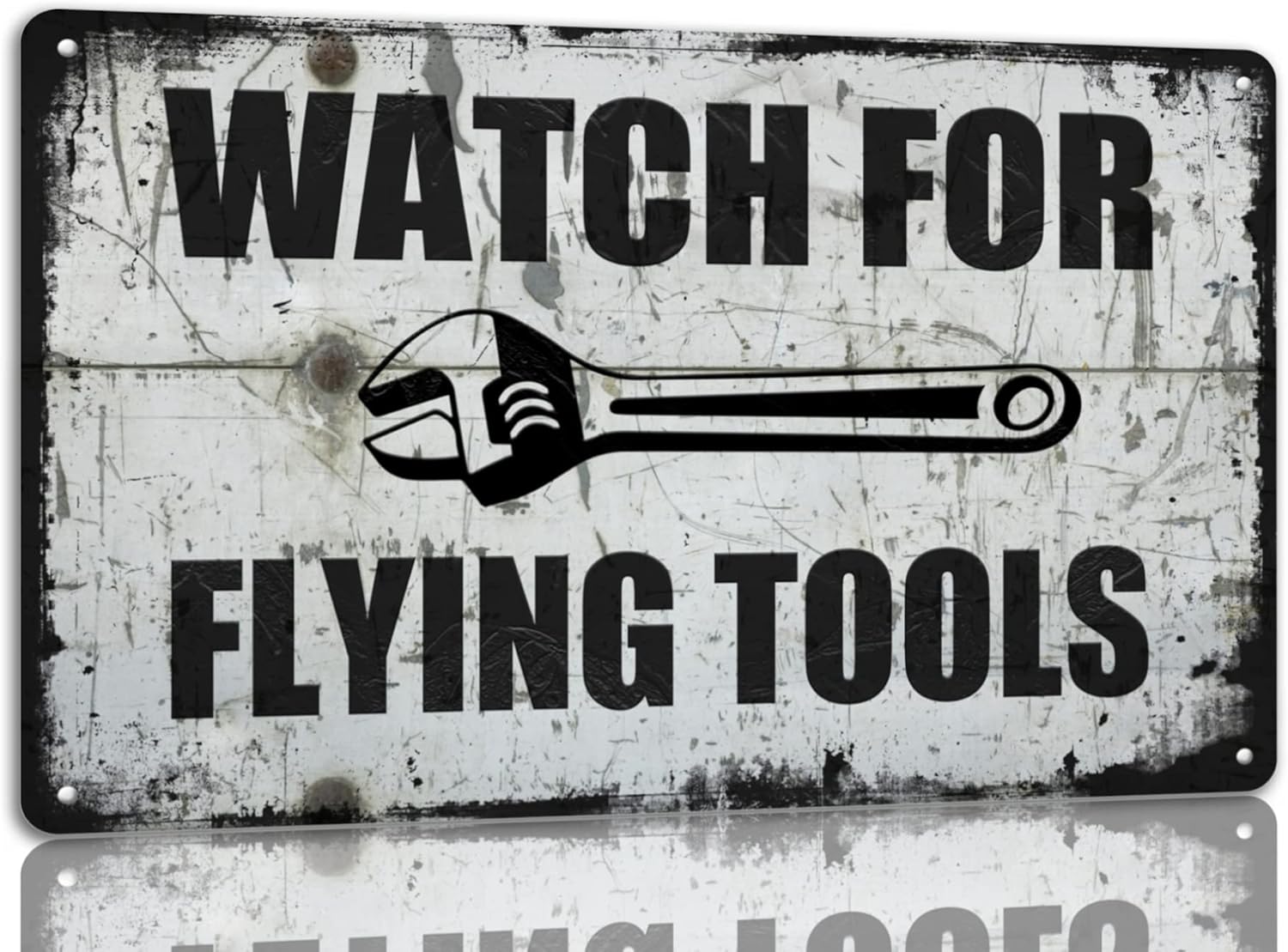 Watch For Flying Tools Metal T - Workshop Tools Wall บทวิจารณ์และราคา